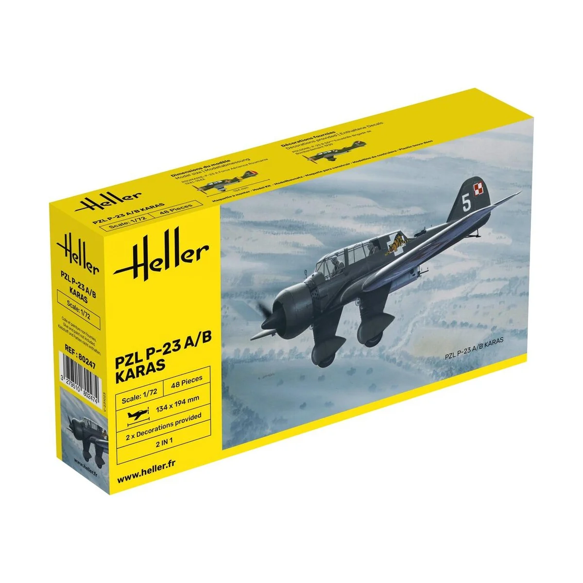 PZL 23 Karas, 1/72 - Heller 80247
