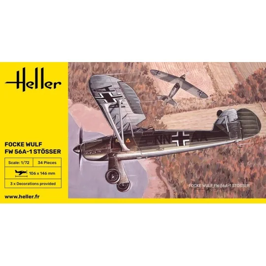 Focke Wulf FW 56A-1 Stösser, 1/72 - Heller 80238
