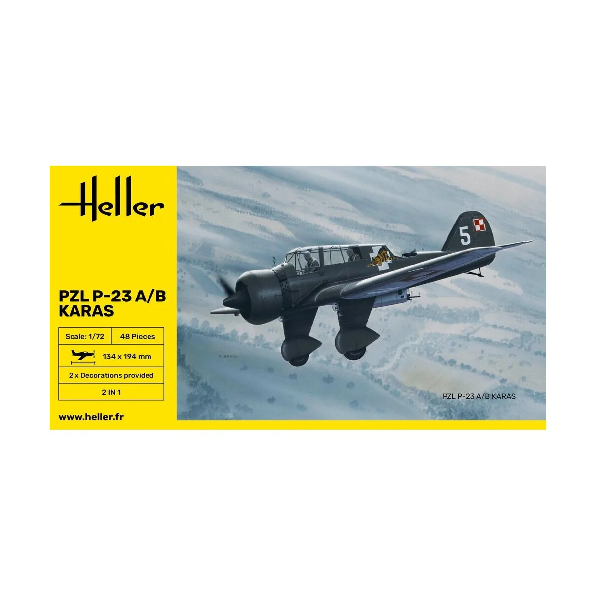 PZL 23 Karas, 1/72 - Heller 80247