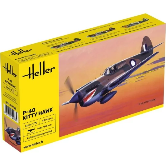 P-40 Kitty Hawk, 1/72 - Heller 80266