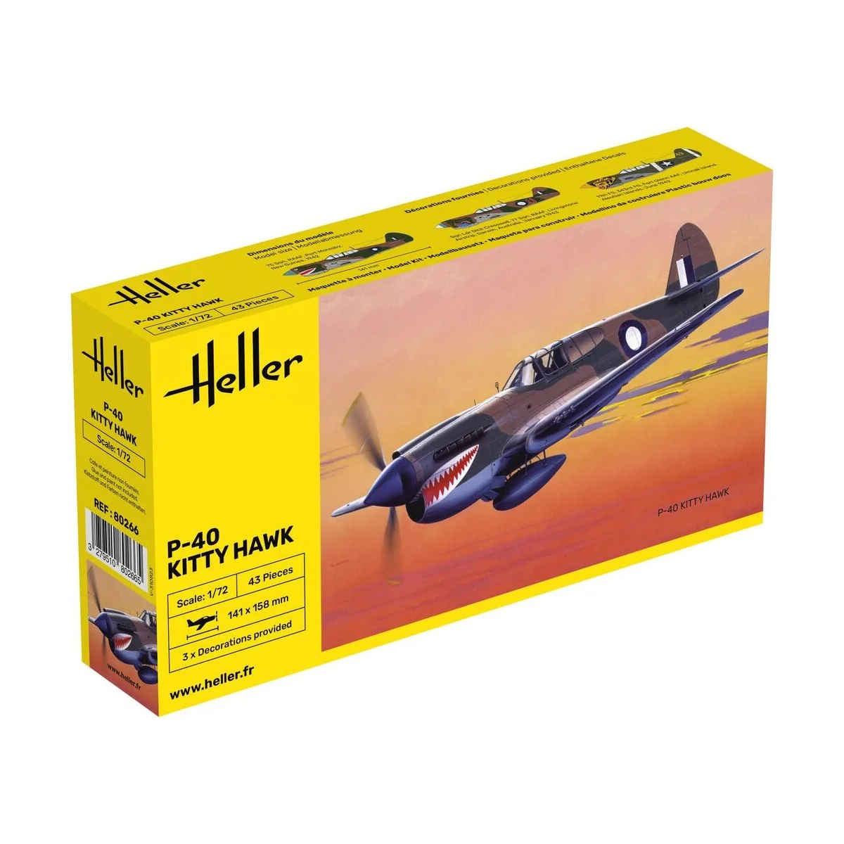 P-40 Kitty Hawk, 1/72 - Heller 80266