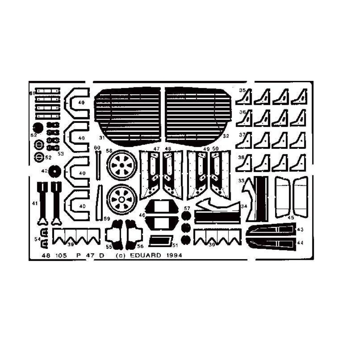 F4F-3 w/ early engine ADVANCED 1/48 EDUARD für Revell-Monogram Baus...