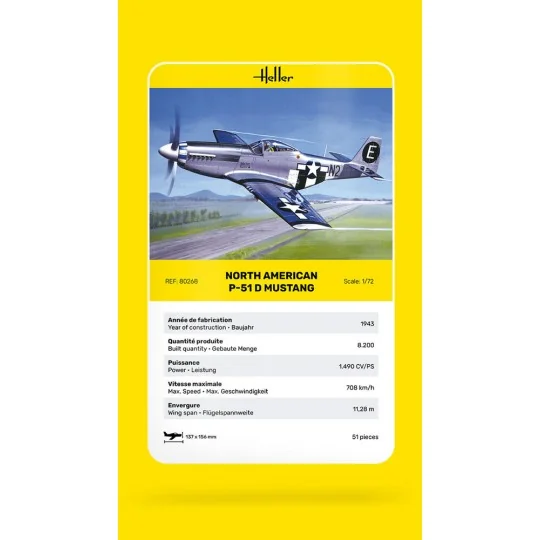 P-51 Mustang, 1/72 - Heller 80268