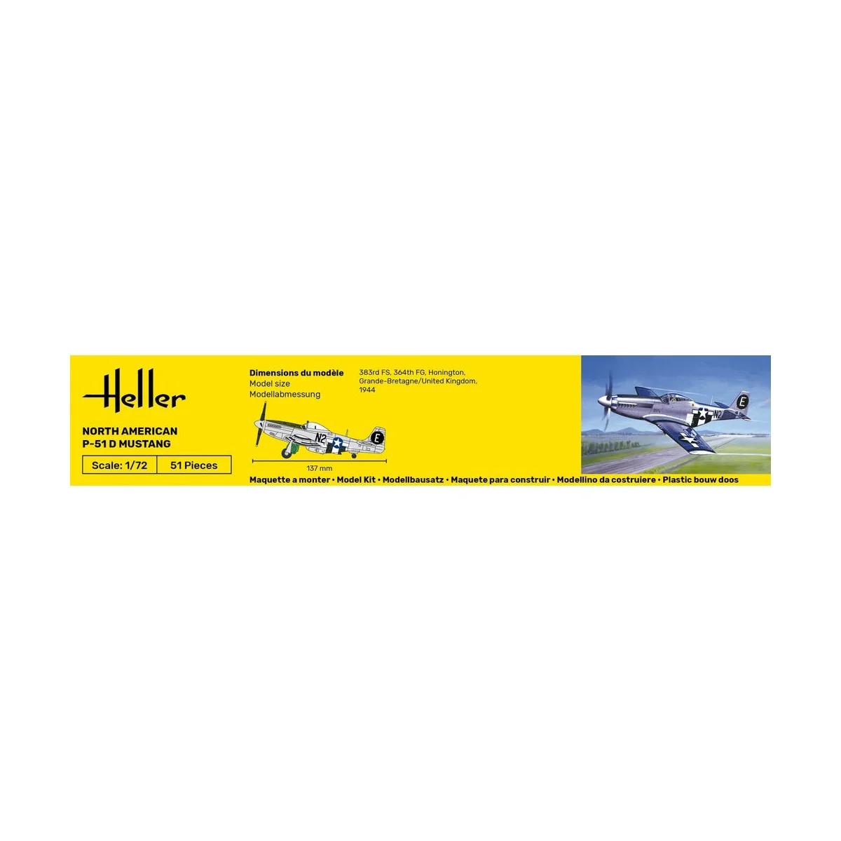 P-51 Mustang, 1/72 - Heller 80268
