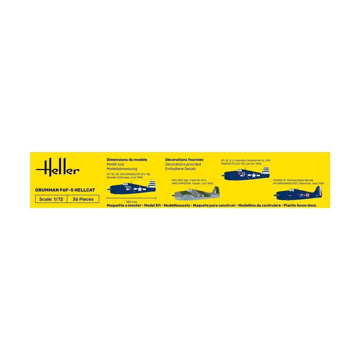F6F Hellcat, 1/72 - Heller 80272