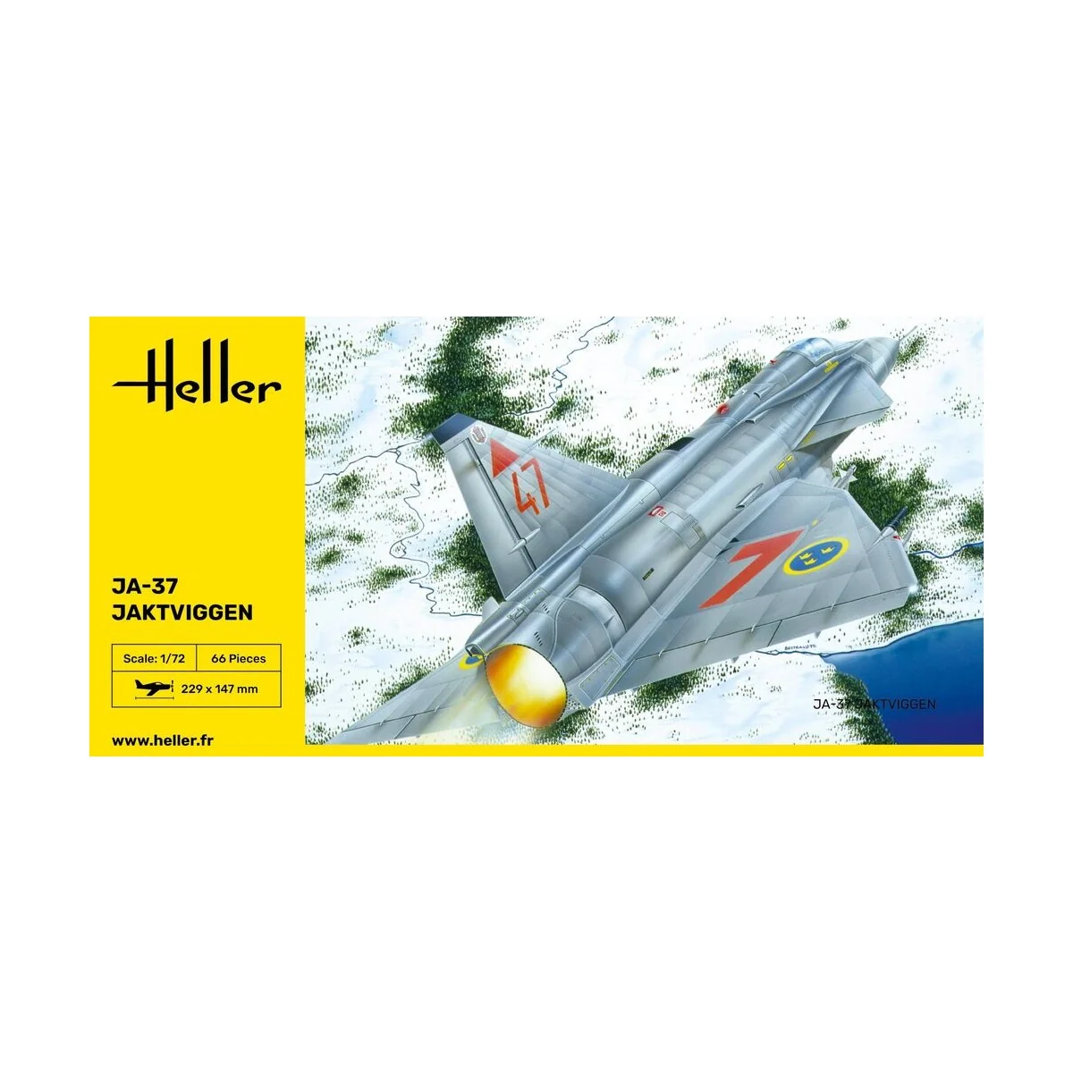 Ja-37 Jaktviggen, 1/72 - Heller 80309