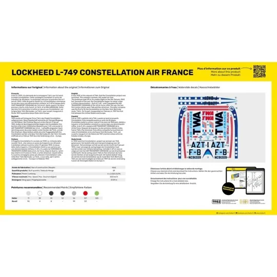 L-749 Constellation A.F., 1/72 - Heller 80310