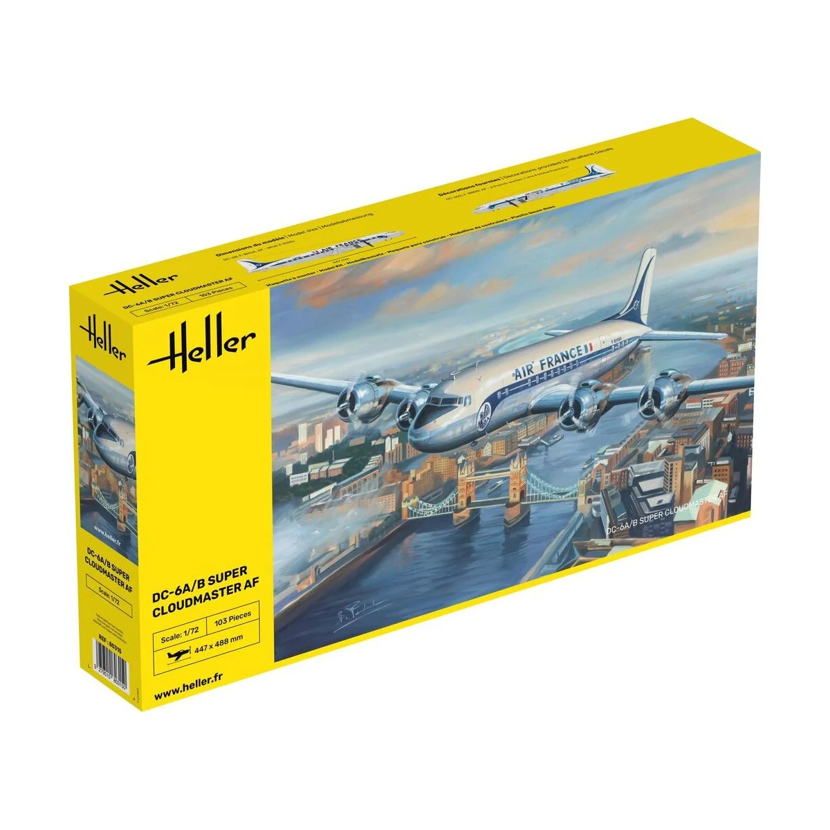 DC6 Super Cloudmaster AF, 1/72 - Heller 80315