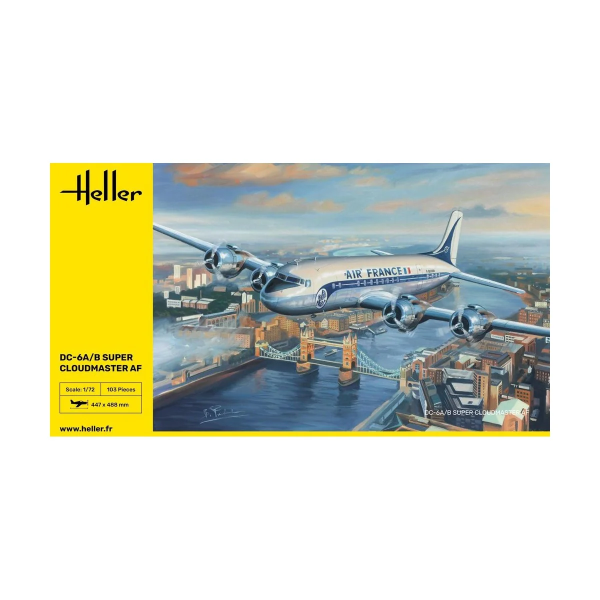DC6 Super Cloudmaster AF, 1/72 - Heller 80315
