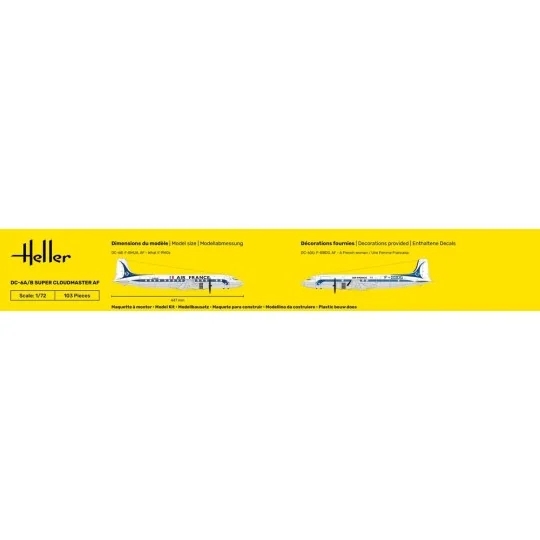 DC6 Super Cloudmaster AF, 1/72 - Heller 80315