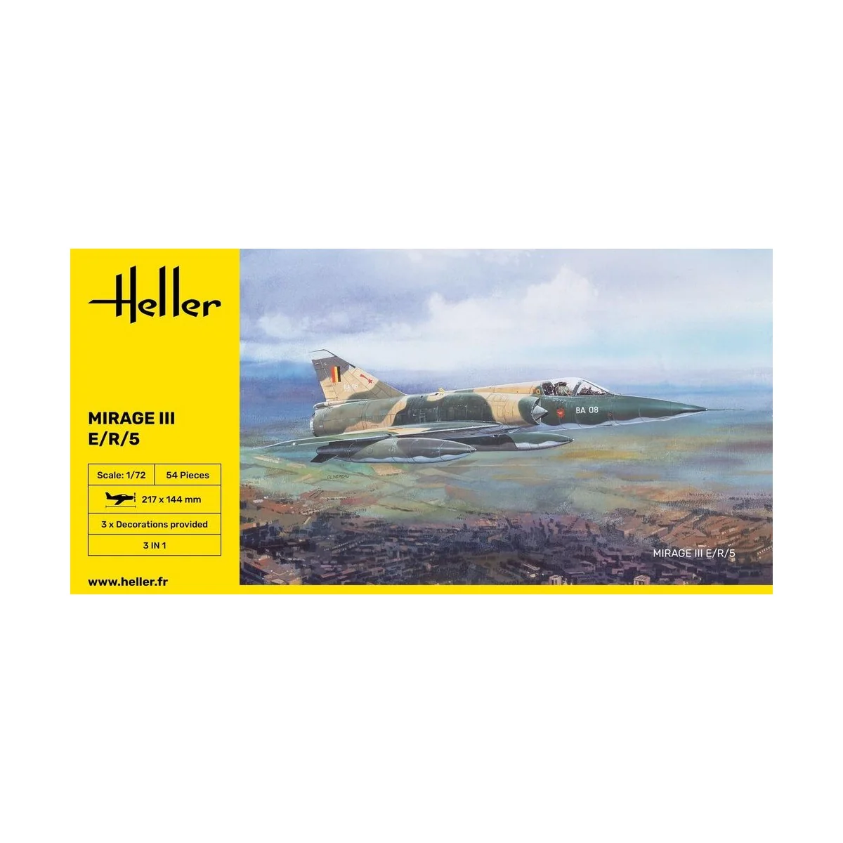 Mirage III E, 1/72 - Heller 80323