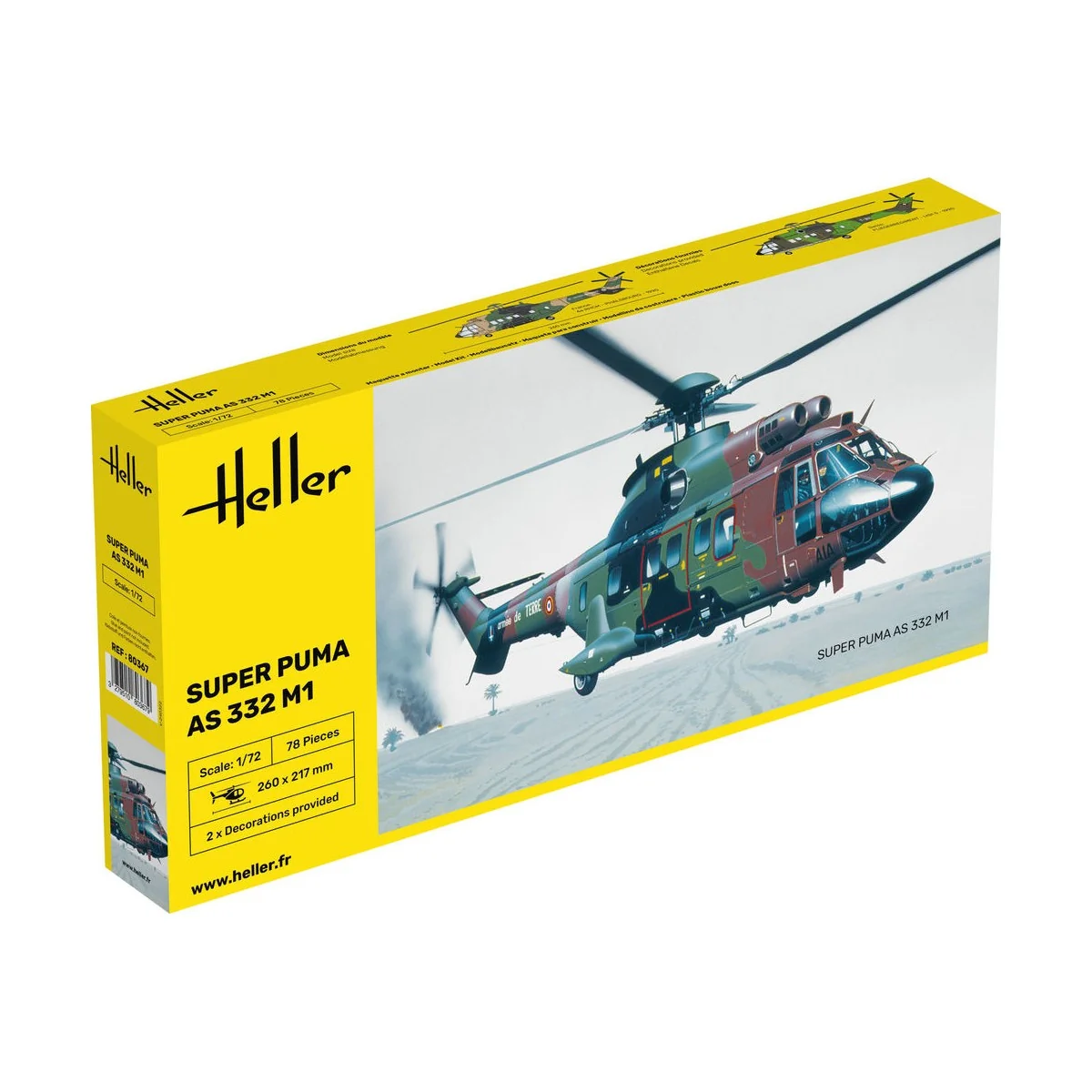 Super Puma AS 332 M1, 1/72 - Heller 80367