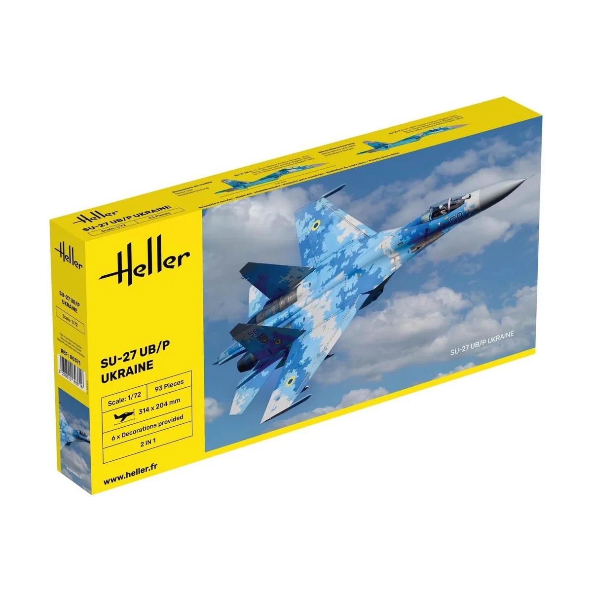 SU-27 UB/P Ukraine, 1/72 - Heller 80371