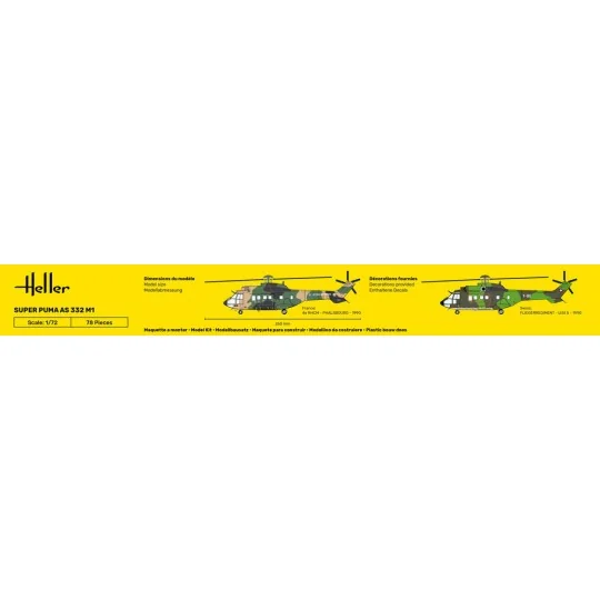 Super Puma AS 332 M1, 1/72 - Heller 80367