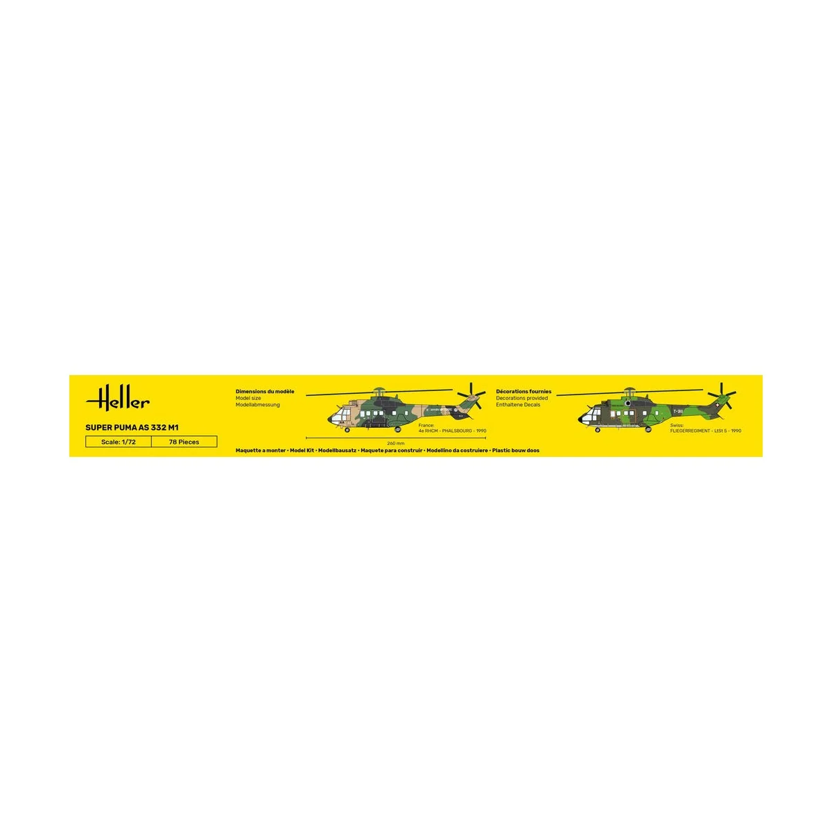 Super Puma AS 332 M1, 1/72 - Heller 80367