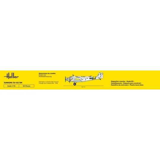 Ju-52/3m, 1/72 - Heller 80380