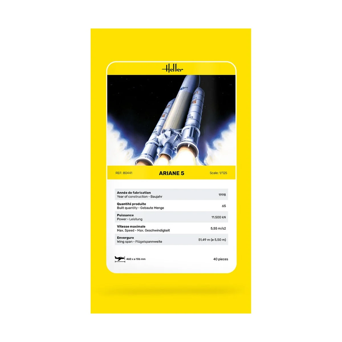 Ariane 5, 1/125 - Heller 80441