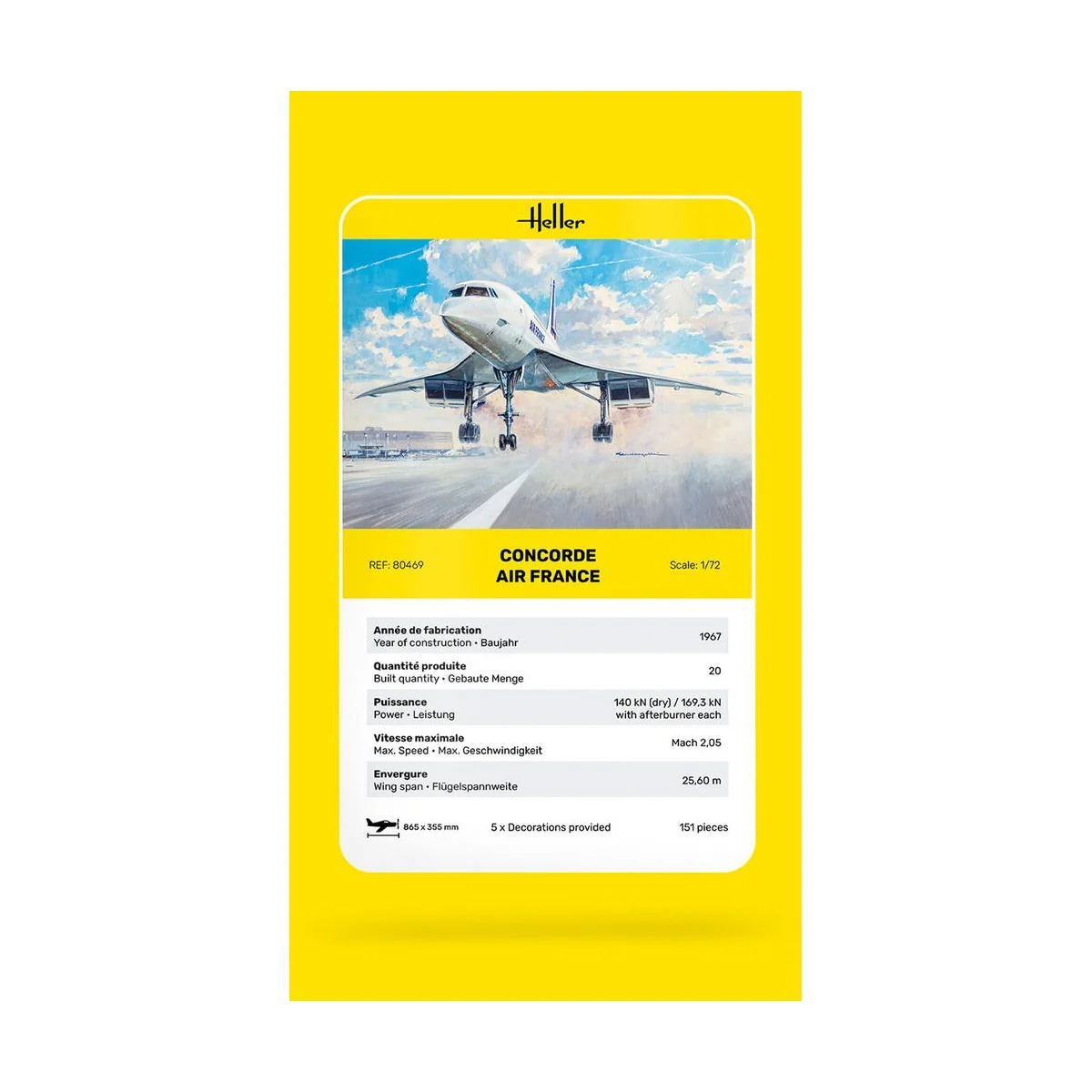 Concorde AF, 1/72 - Heller 80469