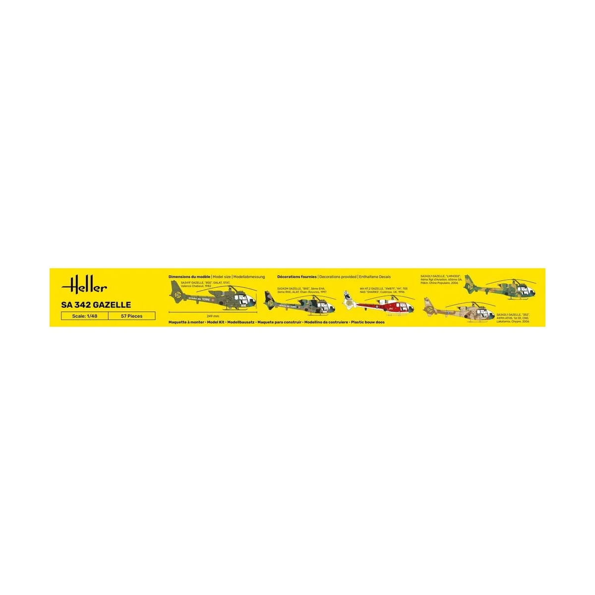 SA 342 Gazelle, 1/48 - Heller 80486