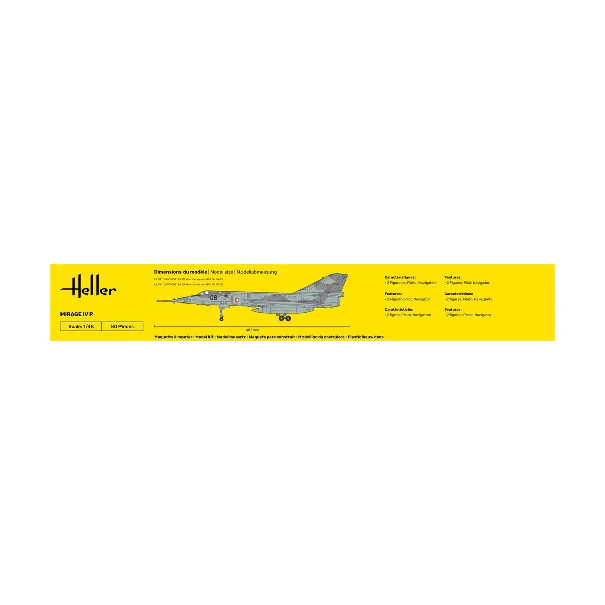 Mirage IV P, 1/48 - Heller 80493
