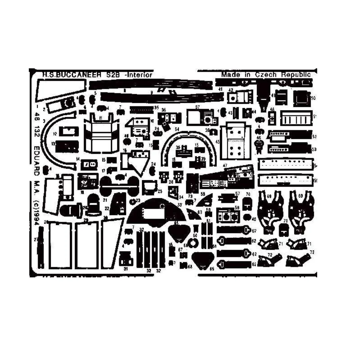 S2B - interior für Airfix Bausatz - Eduard Accessories 48132