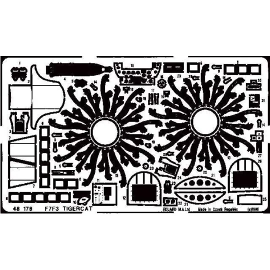 F7F-3 Tigercat - Eduard Accessories 48178