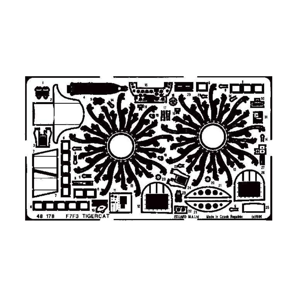 F7F-3 Tigercat - Eduard Accessories 48178