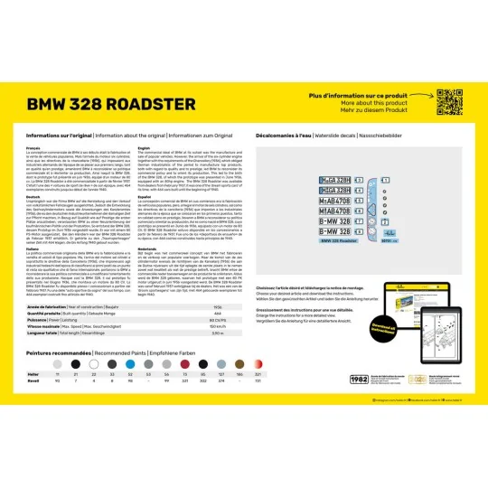 BMW 328 Roadster, 1/24 - Heller 80701