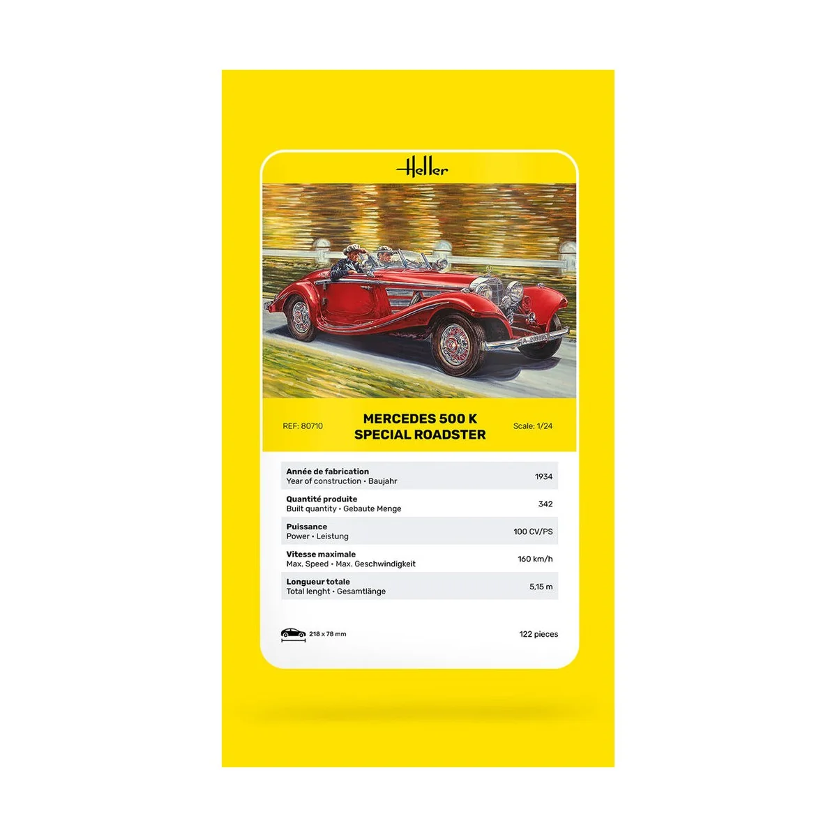 500 K Special Roadster, 1/24 - Heller 80710