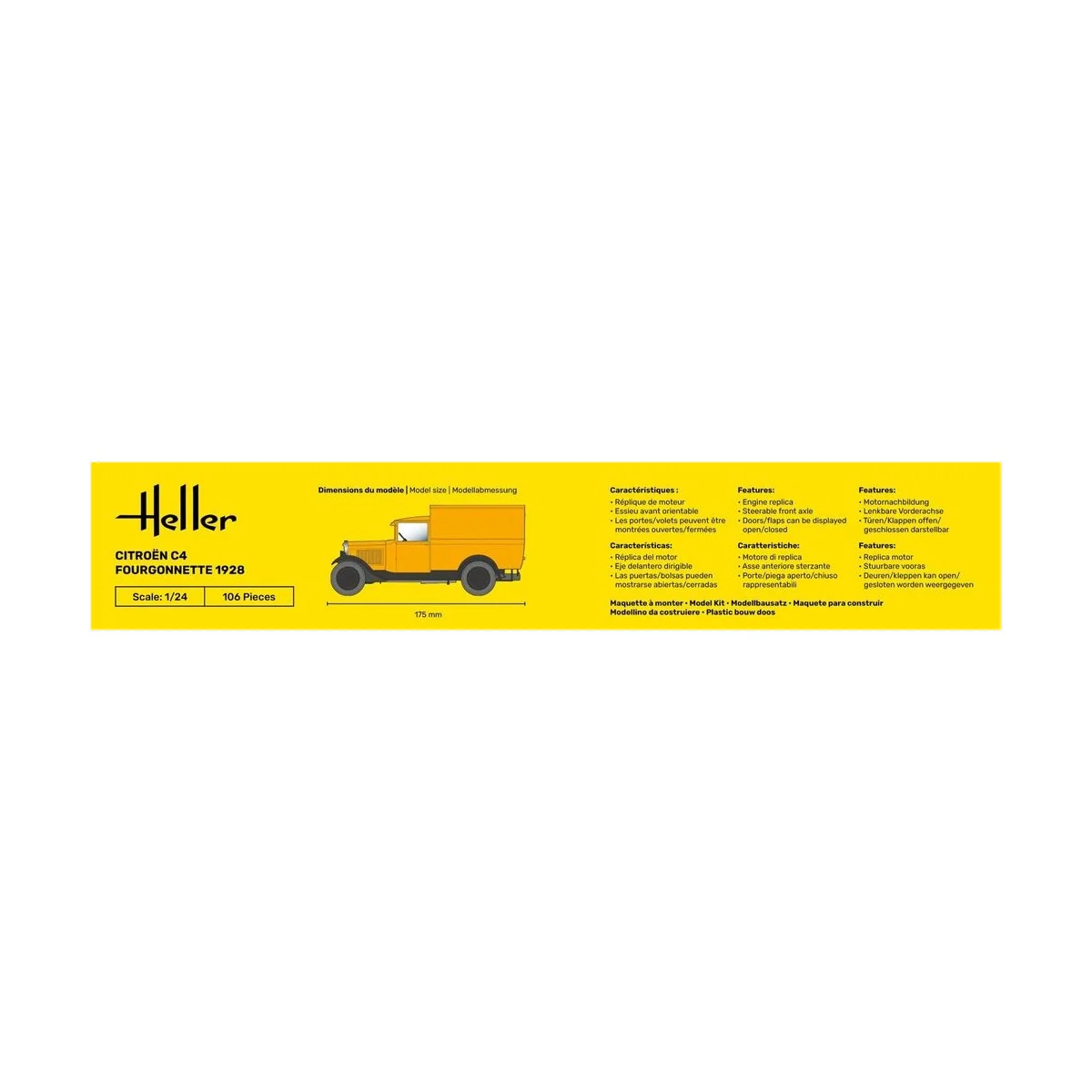 Citroen C4 Fourgonnette 1928, 1/24 - Heller 80703