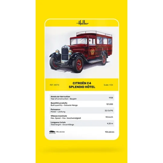 Citroen C4 "Splendid Hotel", 1/24 - Heller 80713