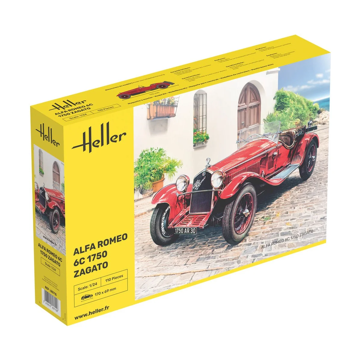 Alfa Romeo 6C 1750 Zagato, 1/24 - Heller 80715