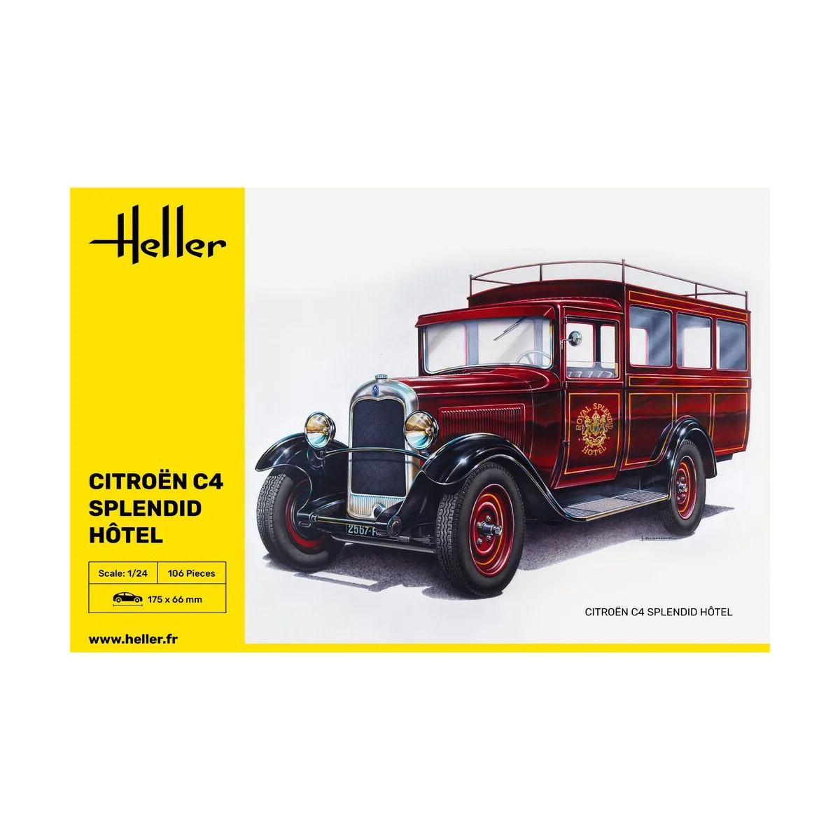Citroen C4 "Splendid Hotel", 1/24 - Heller 80713