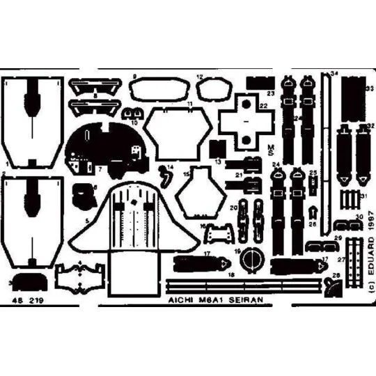 M6A-1 Seiran, 1/48 - Eduard Accessories 48219 M6A-1 Seiran, 1/48 - Eduard Accessories 48219