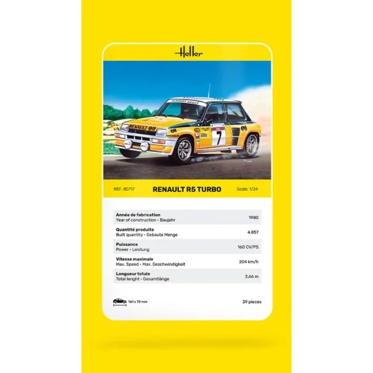 Renault R5 Turbo, 1/24 - Heller 80717
