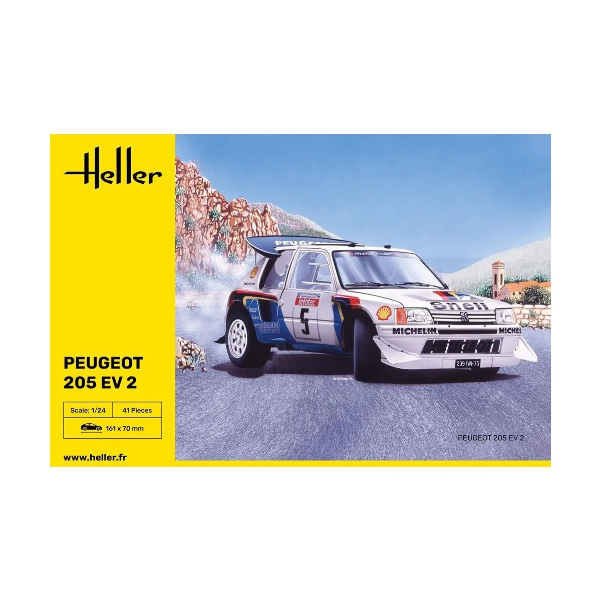 Peugeot 205 EV 2, 1/24 - Heller 80716