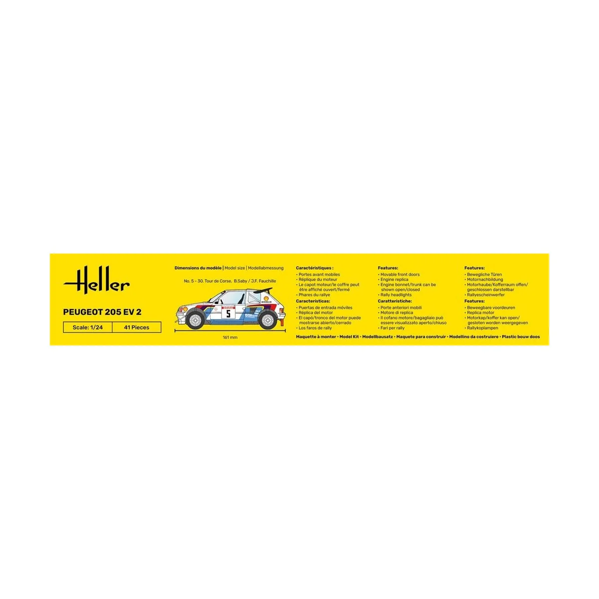 Peugeot 205 EV 2, 1/24 - Heller 80716