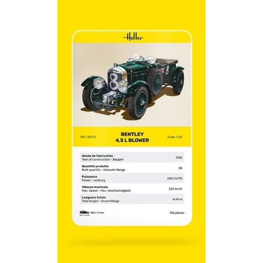Bentley Blower, 1/24 - Heller 80722