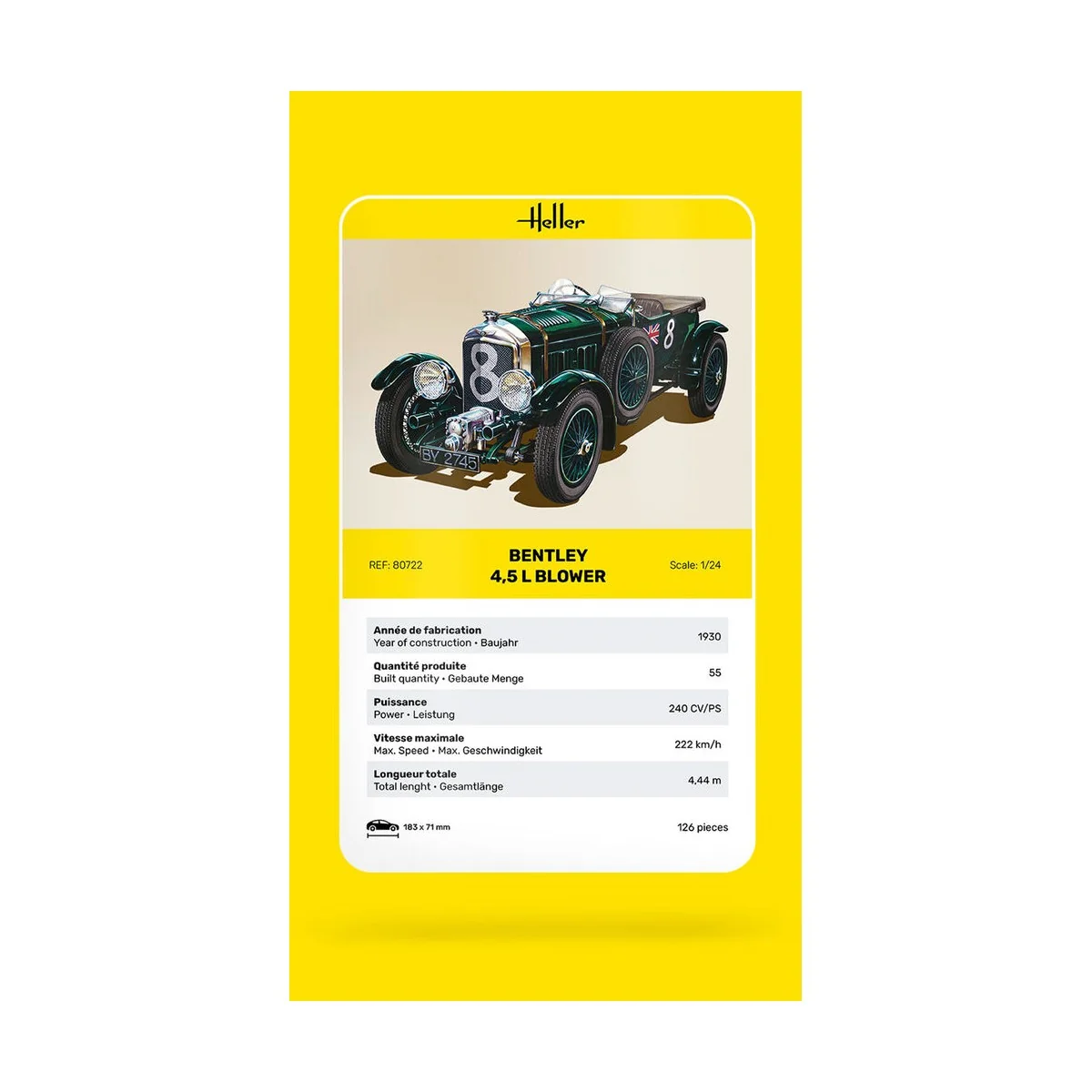 Bentley Blower, 1/24 - Heller 80722