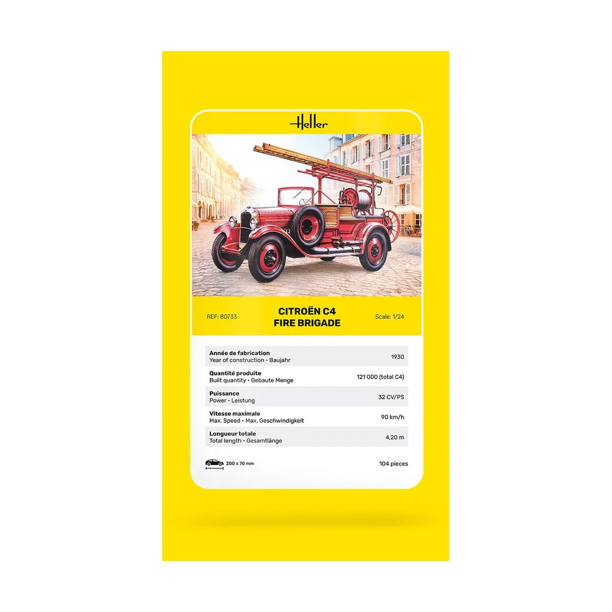 Citroen C4 Fire Brigade, 1/24 - Heller 80733
