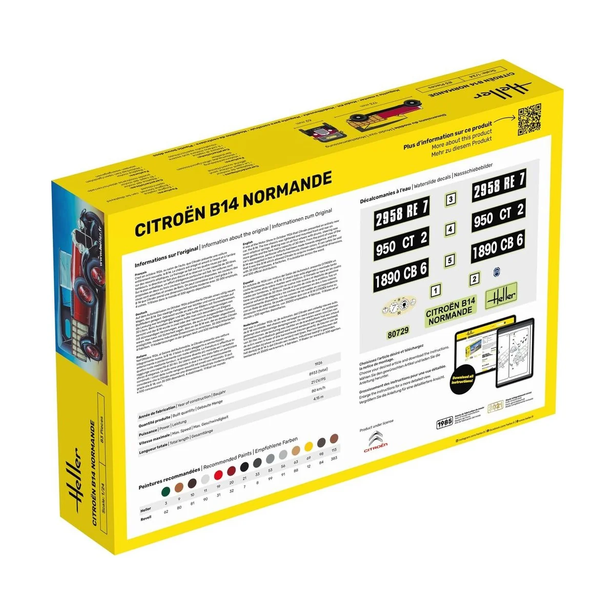 Citroen B14 Normande, 1/24 - Heller 80729