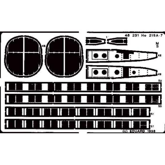 Heinkel He-219 UHU, 1/48 - Eduard Accessories 48231