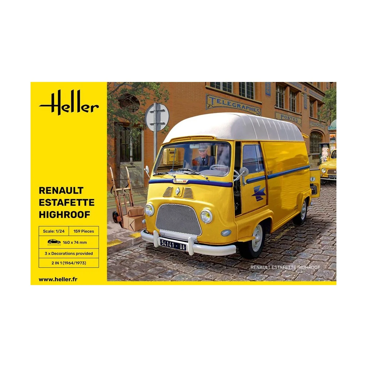 Renault Estafette Highroof, 1/24 - Heller 80740