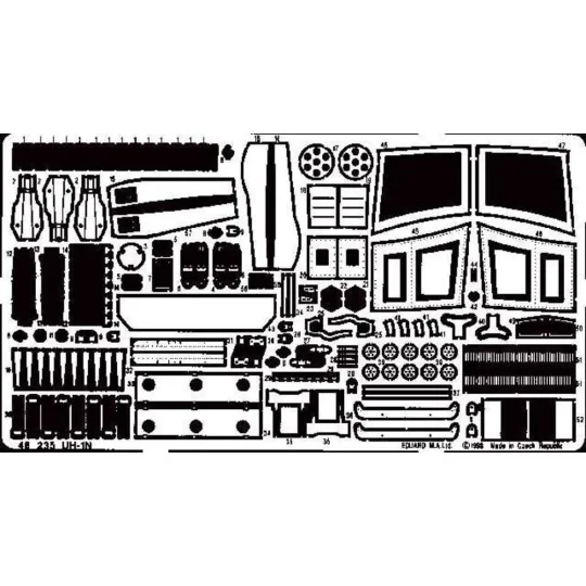 UH-1N Huey, 1/48 - Eduard Accessories 48235