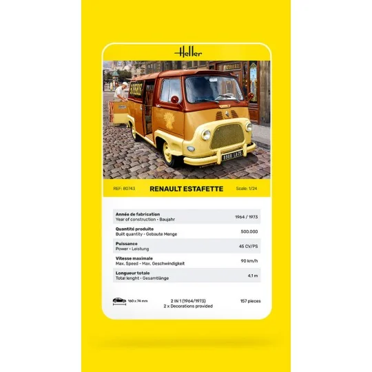 Renault Estafette, 1/24 - Heller 80743