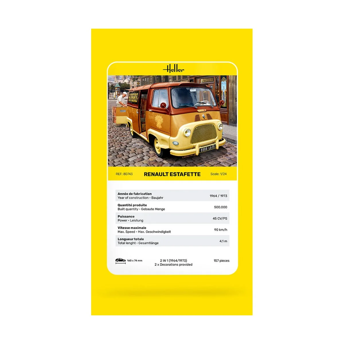 Renault Estafette, 1/24 - Heller 80743