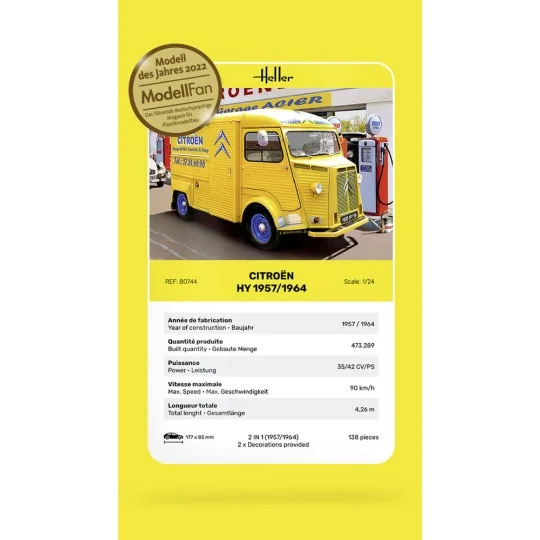 CITROEN HY 1957/1964, 1/24 - Heller 80744