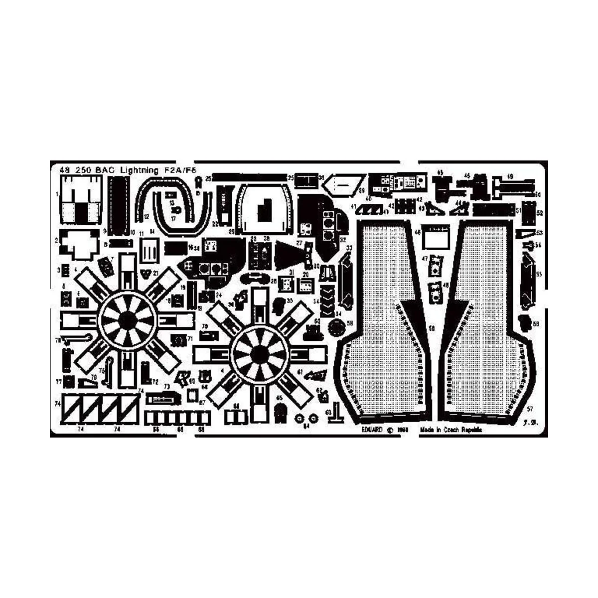 BAC Lightning F-2/F6, 1/48 - Eduard Accessories 48250