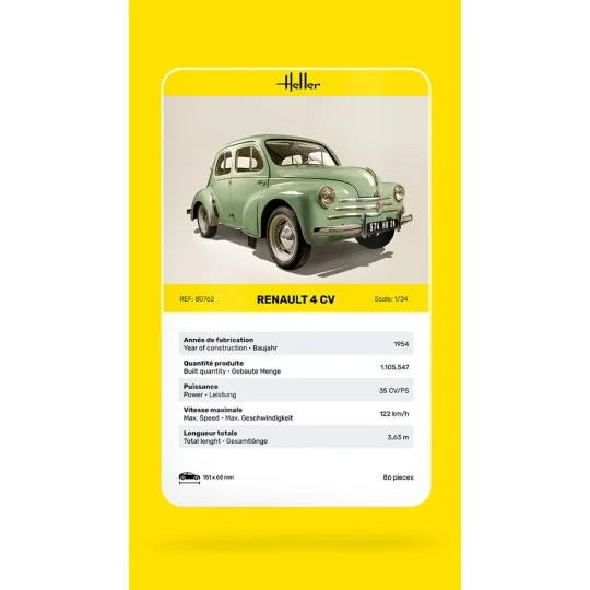Renault 4 CV, 1/24 - Heller 80762