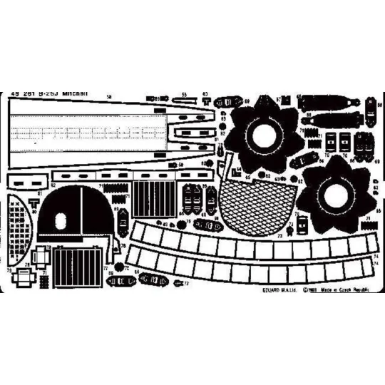 B-25J Mitchell, 1/48 - Eduard Accessories 48261